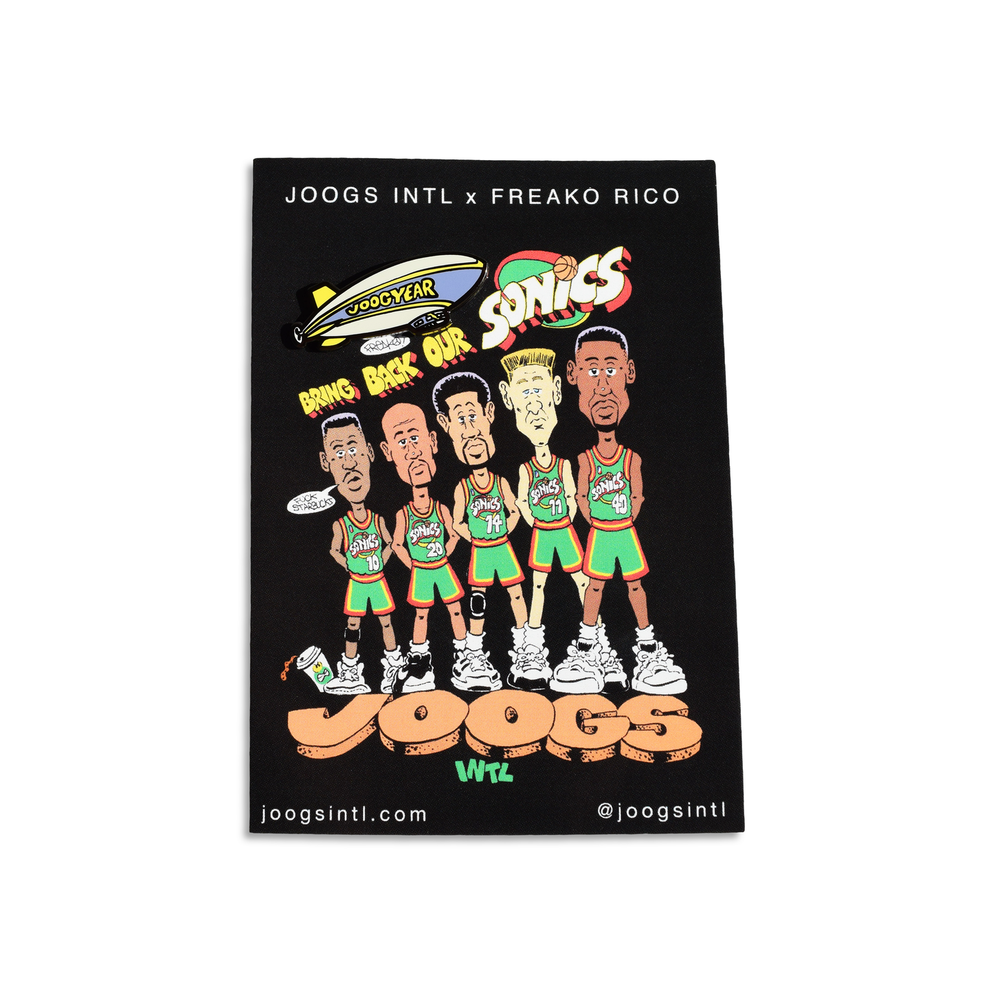 JOOGS INTL JOOGYEAR BLIMP - ENAMEL PIN HEADER CARD
