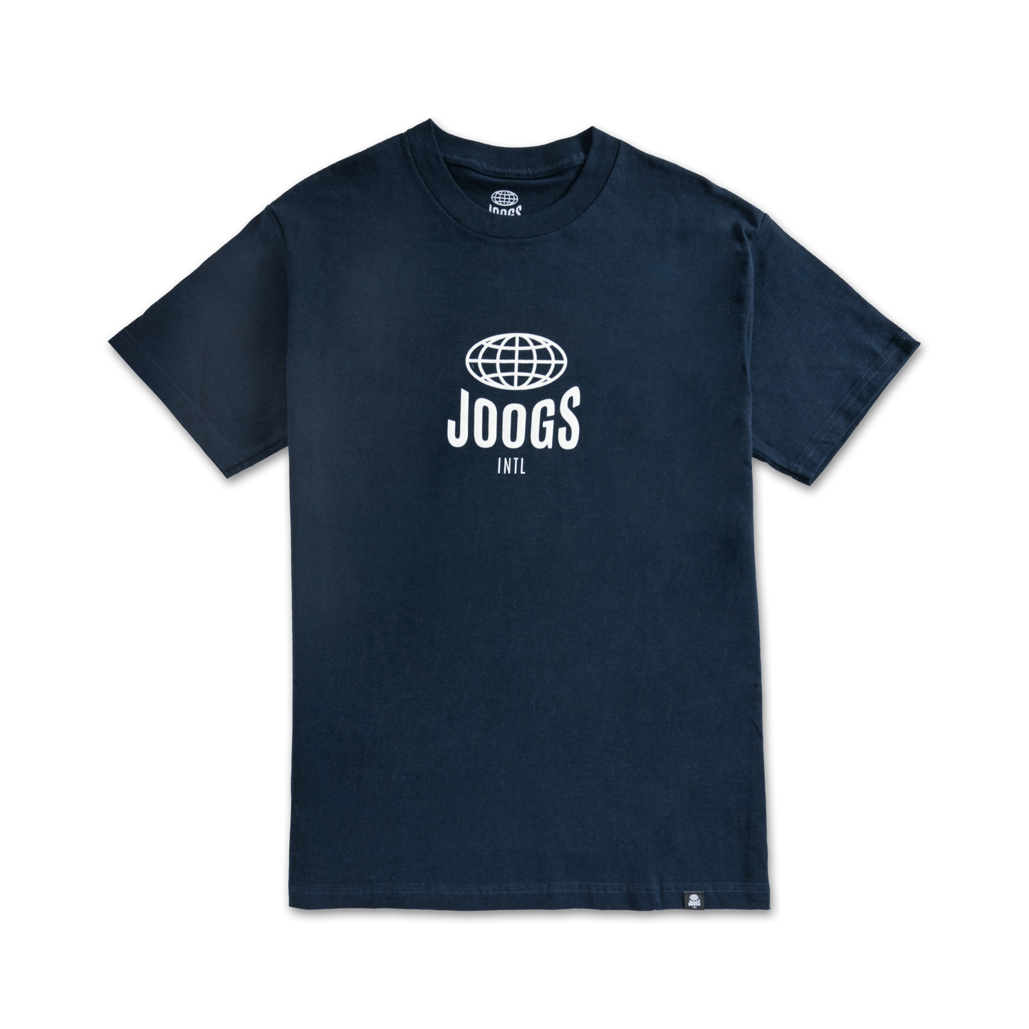 JOOGS LOGO TEE - NAVY - FRONT PRODUCT SHOT