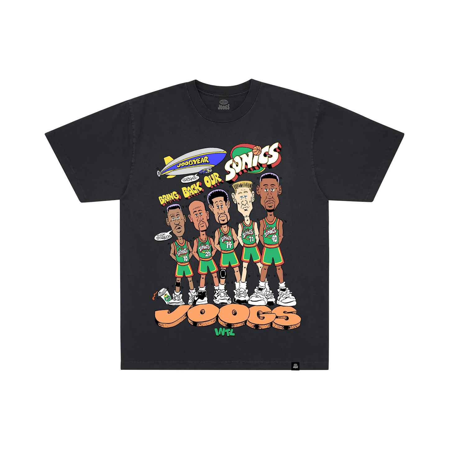 JOOGS INTL x FREAKO RICO B.B.O.S TEE - BLACK