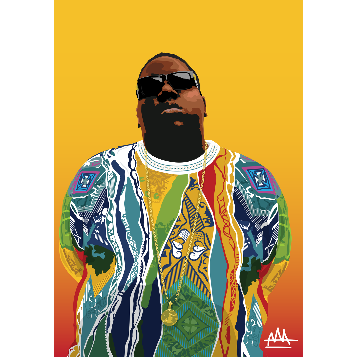 "We'll Always Love Big Poppa" Prayer Candle by Anand Alder Art detail