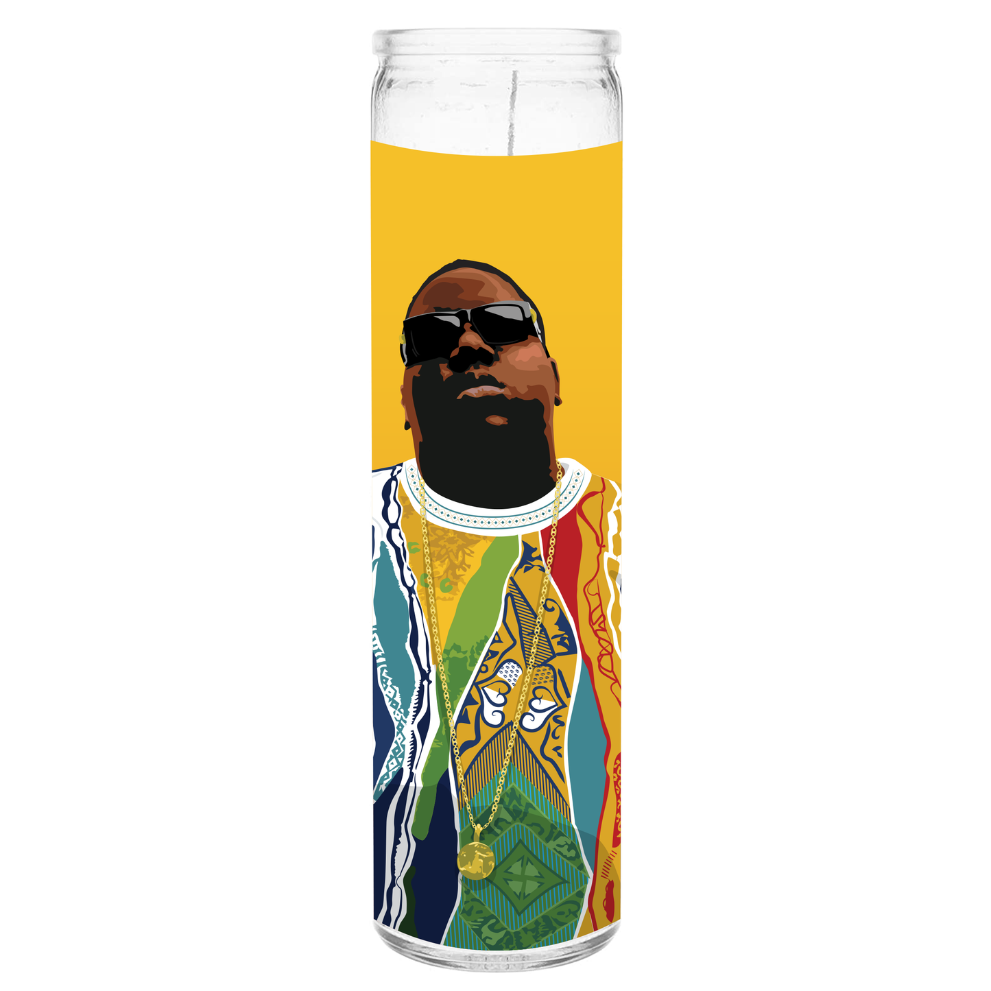 "We'll Always Love Big Poppa" Prayer Candle by Anand Alder Art